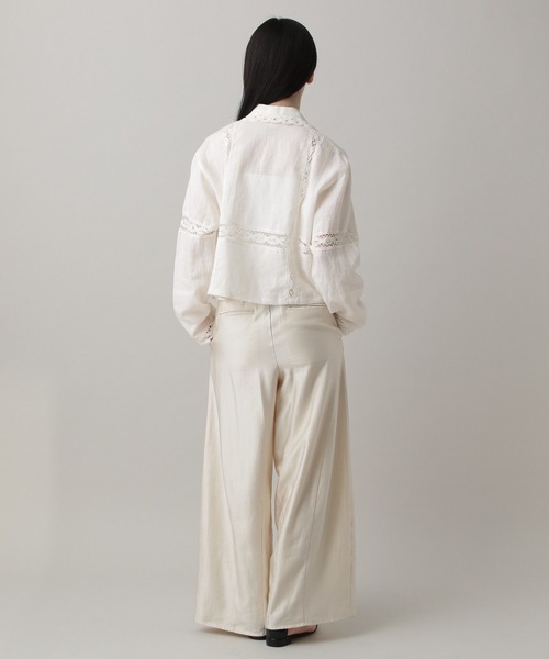 A part by（アパートバイ）の「バテンレースシャツ（シャツ/ブラウス・レディース・オフホワイト・FREE）」の4枚目の写真