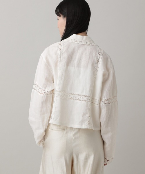 A part by（アパートバイ）の「バテンレースシャツ（シャツ/ブラウス・レディース・オフホワイト・FREE）」の6枚目の写真
