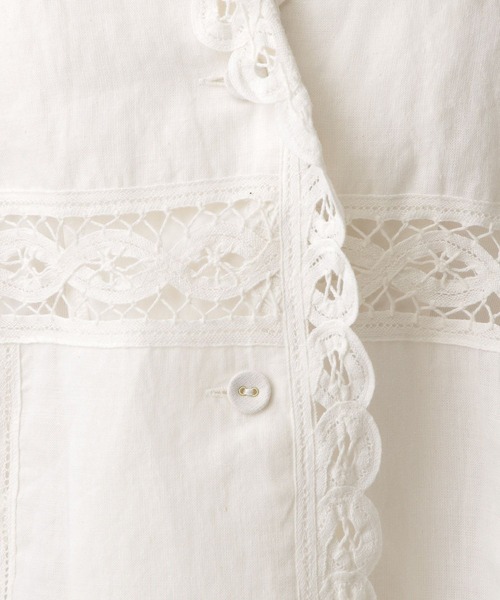 A part by（アパートバイ）の「バテンレースシャツ（シャツ/ブラウス・レディース・オフホワイト・FREE）」の8枚目の写真