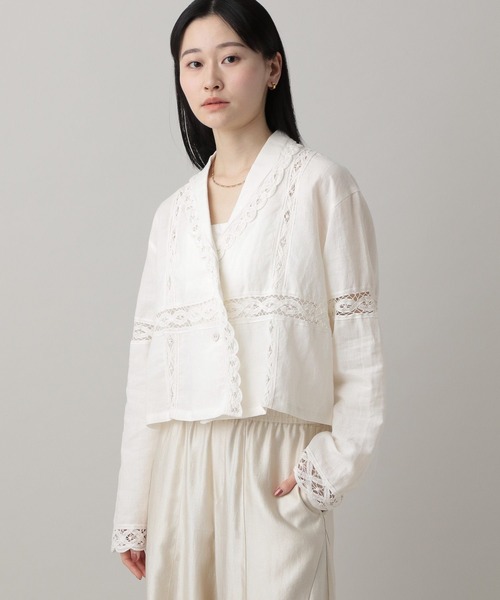 A part by（アパートバイ）の「バテンレースシャツ（シャツ/ブラウス・レディース・オフホワイト・FREE）」の5枚目の写真