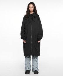NACHE（ナチェ）の「TIE FIELD COAT (UNISEX) BLACK（トレンチコート）」