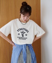 【Enlude】アニマルカレッジロゴTシャツ《ユニセックス》