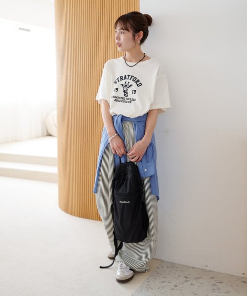 DISCOAT(ディスコート)の「【Enlude】アニマルカレッジロゴTシャツ《ユニセックス》(Tシャツ/カットソー・レディース・アイボリー/ライトベージュ/ライトグレー・FREE)」の9枚目の写真