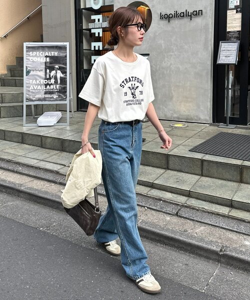 DISCOAT(ディスコート)の「【Enlude】アニマルカレッジロゴTシャツ《ユニセックス》(Tシャツ/カットソー・レディース・アイボリー/ライトベージュ/ライトグレー・FREE)」の14枚目の写真
