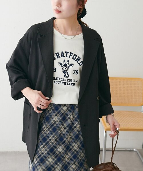 DISCOAT(ディスコート)の「【Enlude】アニマルカレッジロゴTシャツ《ユニセックス》(Tシャツ/カットソー・レディース・アイボリー/ライトベージュ/ライトグレー・FREE)」の18枚目の写真