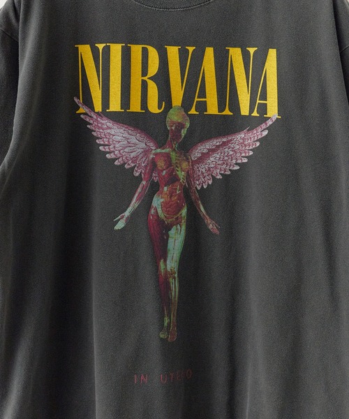 GOOD ROCK SPEED(グッドロックスピード)の「GOOD ROCK SPEED/グッドロックスピード NIRVANA In Utero ニルバーナ プリント クルーネックTシャツ 秋 秋服 2026年秋冬(Tシャツ/カットソー・メンズ・ホワイト/チャコールグレー・M/L/XL)」の17枚目の写真