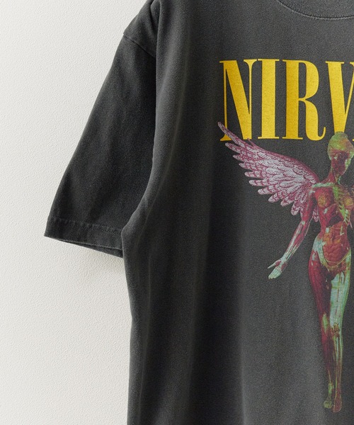 GOOD ROCK SPEED(グッドロックスピード)の「GOOD ROCK SPEED/グッドロックスピード NIRVANA In Utero ニルバーナ プリント クルーネックTシャツ 秋 秋服 2026年秋冬(Tシャツ/カットソー・メンズ・ホワイト/チャコールグレー・M/L/XL)」の18枚目の写真