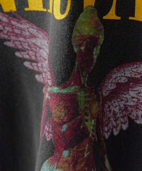 GOOD ROCK SPEED(グッドロックスピード)の「GOOD ROCK SPEED/グッドロックスピード NIRVANA In Utero ニルバーナ プリント クルーネックTシャツ 秋 秋服 2026年秋冬(Tシャツ/カットソー・メンズ・ホワイト/チャコールグレー・M/L/XL)」の20枚目の写真