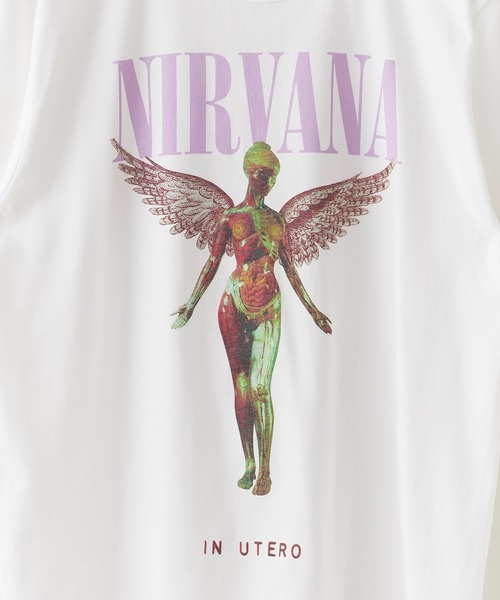 GOOD ROCK SPEED(グッドロックスピード)の「GOOD ROCK SPEED/グッドロックスピード NIRVANA In Utero ニルバーナ プリント クルーネックTシャツ 秋 秋服 2026年秋冬(Tシャツ/カットソー・メンズ・ホワイト/チャコールグレー・M/L/XL)」の16枚目の写真