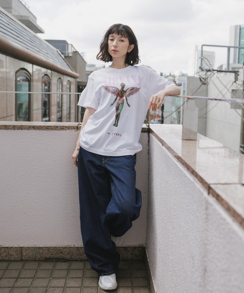 GOOD ROCK SPEED(グッドロックスピード)の「GOOD ROCK SPEED/グッドロックスピード NIRVANA In Utero ニルバーナ プリント クルーネックTシャツ 秋 秋服 2026年秋冬(Tシャツ/カットソー・メンズ・ホワイト/チャコールグレー・M/L/XL)」の7枚目の写真