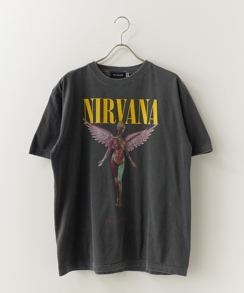 GOOD ROCK SPEED(グッドロックスピード)の「GOOD ROCK SPEED/グッドロックスピード NIRVANA In Utero ニルバーナ プリント クルーネックTシャツ 秋 秋服 2026年秋冬(Tシャツ/カットソー・メンズ・ホワイト/チャコールグレー・M/L/XL)」の10枚目の写真