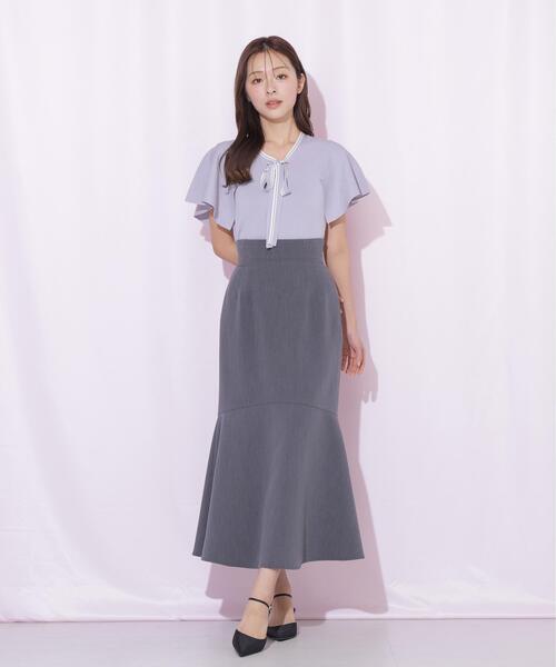 JILL by JILL STUART(ジルバイジルスチュアート)の「フレアスリーブボウタイニット(ニット/セーター・レディース・パープル/ブラック/ホワイト/ラベンダー・FREE)」の21枚目の写真