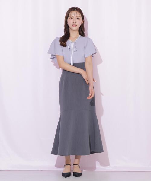 JILL by JILL STUART(ジルバイジルスチュアート)の「フレアスリーブボウタイニット(ニット/セーター・レディース・パープル/ブラック/ホワイト/ラベンダー・FREE)」の20枚目の写真