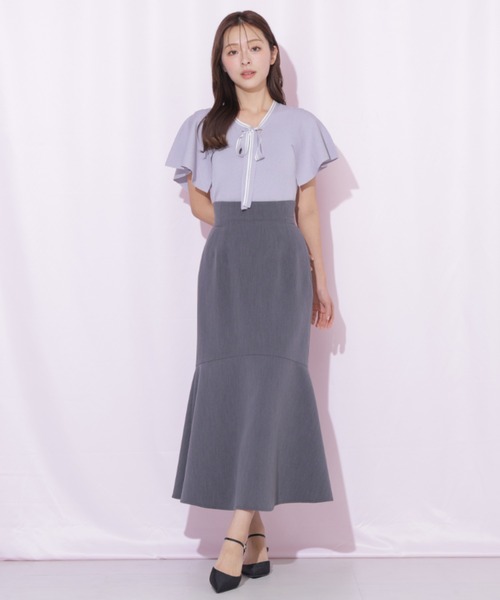 JILL by JILL STUART(ジルバイジルスチュアート)の「フレアスリーブボウタイニット(ニット/セーター・レディース・パープル/ブラック/ホワイト・FREE)」の22枚目の写真