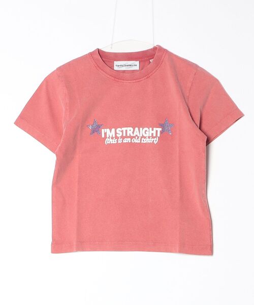 Carne Bollente(カルネボレンテ)の「carne bollente/カルネボレンテ/Straight Up Gay(Tシャツ/カットソー・レディース・レッド・S)」の1枚目の写真