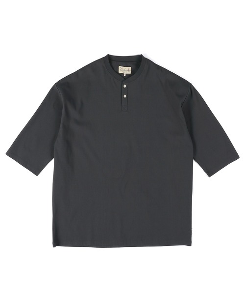 The DUFFER of ST.GEORGE（ザダファーオブセントジョージ）の「「AIR FLEX」RANDOM RIB KNIT 3/4 SLEEVE TEE ：高収縮機能素材「エアフレックス」ランダムリブ 7分袖Tシャツ / 高機能 / ストレッチ / UVカット / ドライタッチ / アンチピリング（Tシャツ/カットソー・メンズ・チャコールグレー/ブラック/ホワイト・X-LARGE/LARGE/MEDIUM/SMALL）」の14枚目の写真