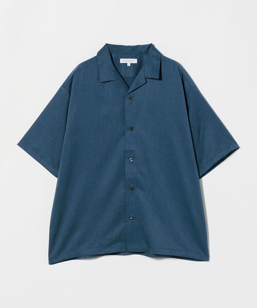 A DAY IN THE LIFE UNITED ARROWS(アデイインザライフユナイテッドアローズ)の「クールファイバー ツイル オープンカラーシャツ-吸水速乾-<A DAY IN THE LIFE>(シャツ/ブラウス・メンズ・コバルトブルー/ダークグリーン/ブラック/ネイビー・M/L/S/XL)」の4枚目の写真