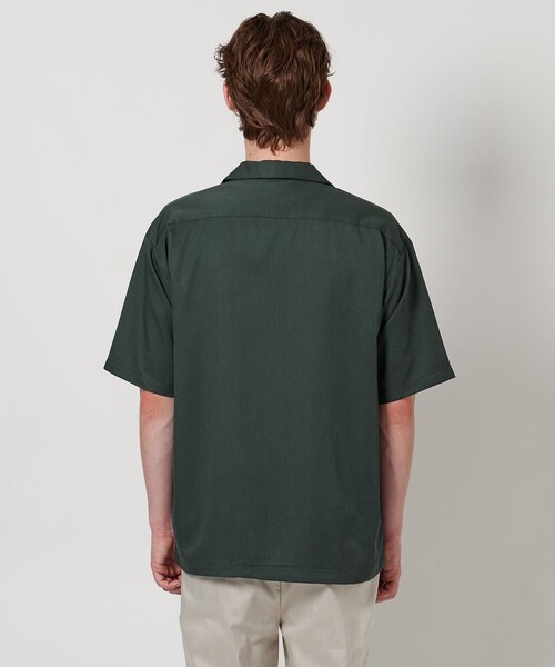 A DAY IN THE LIFE UNITED ARROWS(アデイインザライフユナイテッドアローズ)の「クールファイバー ツイル オープンカラーシャツ-吸水速乾-<A DAY IN THE LIFE>(シャツ/ブラウス・メンズ・コバルトブルー/ダークグリーン/ブラック/ネイビー・M/L/S/XL)」の9枚目の写真