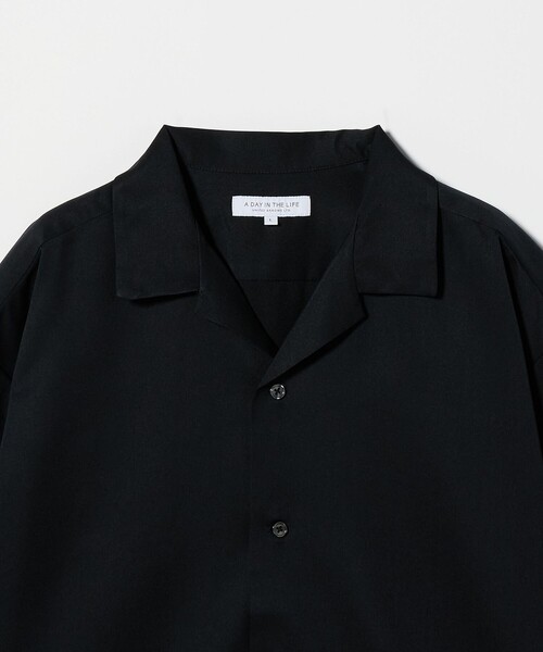 A DAY IN THE LIFE UNITED ARROWS(アデイインザライフユナイテッドアローズ)の「クールファイバー ツイル オープンカラーシャツ-吸水速乾-<A DAY IN THE LIFE>(シャツ/ブラウス・メンズ・コバルトブルー/ダークグリーン/ブラック/ネイビー・M/L/S/XL)」の21枚目の写真