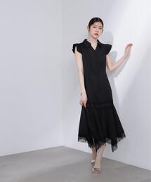 PROPORTION BODY DRESSING | <L>レーストリムシャツワンピース / 1216140417(ワンピース)