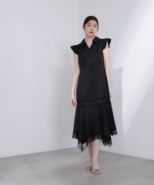 PROPORTION BODY DRESSING(プロポーションボディドレッシング)の「<L>レーストリムシャツワンピース / 1216140417(ワンピース・レディース・ブラック/ピンク・MEDIUM/P/S/SMALL)」の5枚目の写真