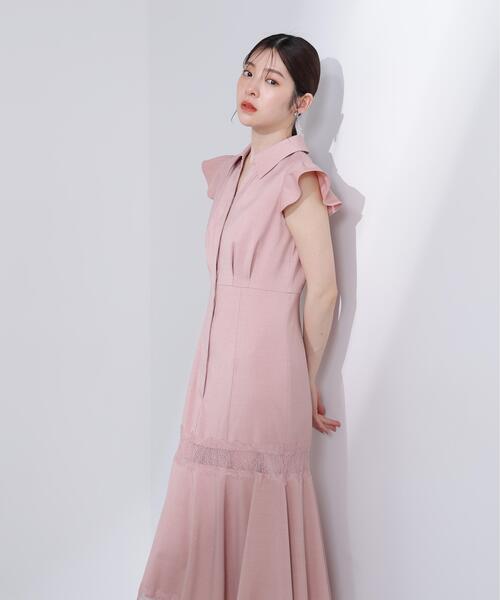 PROPORTION BODY DRESSING(プロポーションボディドレッシング)の「<L>レーストリムシャツワンピース / 1216140417(ワンピース・レディース・ブラック/ピンク・MEDIUM/P/S/SMALL)」の10枚目の写真