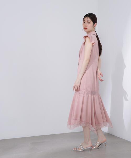 PROPORTION BODY DRESSING(プロポーションボディドレッシング)の「<L>レーストリムシャツワンピース / 1216140417(ワンピース・レディース・ブラック/ピンク・MEDIUM/P/S/SMALL)」の12枚目の写真
