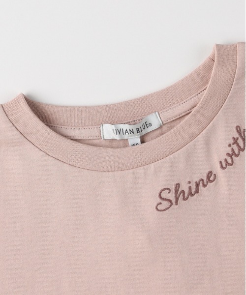 Right-on(ライトオン)の「VIVIAN BLUE(ヴィヴィアンブルー)ネックプリントバックタックTシャツ(Tシャツ/カットソー・キッズ・オフホワイト/オレンジ/ダークグレー・120/130/140/150/160/110)」の8枚目の写真