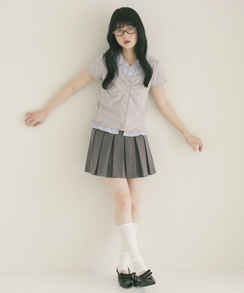 Heather(ヘザー)の「細リボントレンカ 774498(ソックス/靴下・レディース・アイボリー/グレー・FREE)」の6枚目の写真