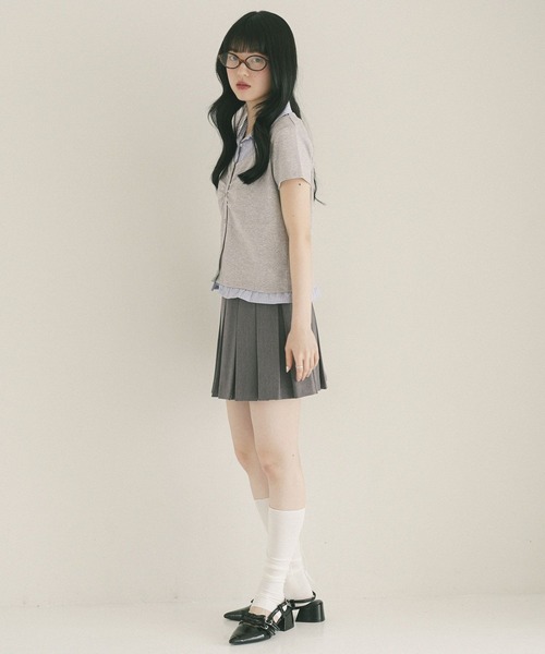 Heather(ヘザー)の「細リボントレンカ 774498(ソックス/靴下・レディース・アイボリー/グレー・FREE)」の7枚目の写真