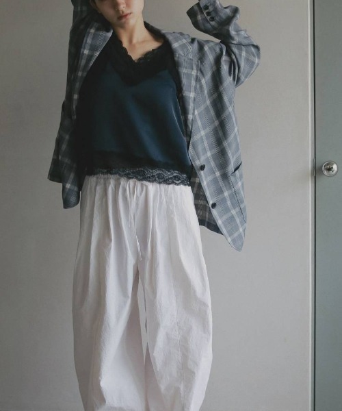 anuke(アンヌーク)の「Check Over Jacket 62610102(テーラードジャケット・レディース・ブルー/オフホワイト・38/36)」の15枚目の写真
