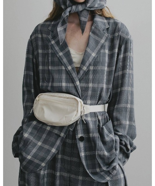 anuke(アンヌーク)の「Check Over Jacket 62610102(テーラードジャケット・レディース・ブルー/オフホワイト・38/36)」の9枚目の写真