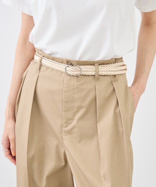 ROPE' PICNIC(ロペピクニック)の「22mmボンデッドレザーファイバーメッシュベルト(ベルト・レディース・ブラック/ブラウン/キナリ・FREE)」の2枚目の写真