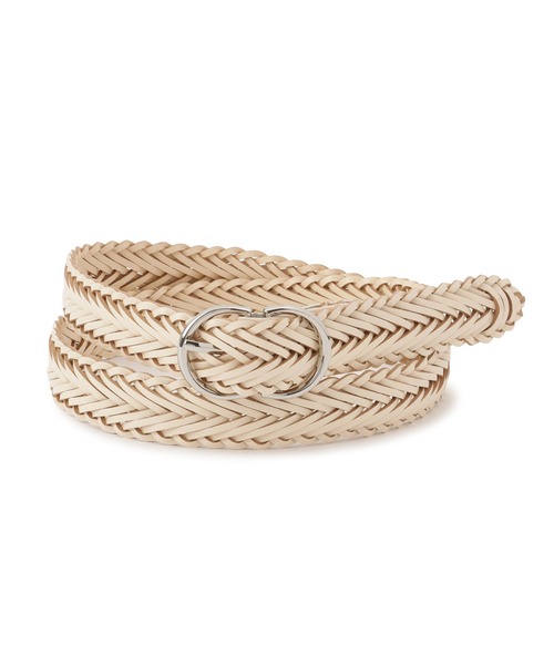 ROPE' PICNIC(ロペピクニック)の「22mmボンデッドレザーファイバーメッシュベルト(ベルト・レディース・ブラック/ブラウン/キナリ・FREE)」の4枚目の写真
