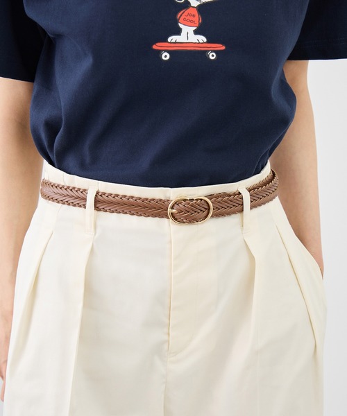 ROPE' PICNIC(ロペピクニック)の「22mmボンデッドレザーファイバーメッシュベルト(ベルト・レディース・ブラック/ブラウン/キナリ・FREE)」の9枚目の写真