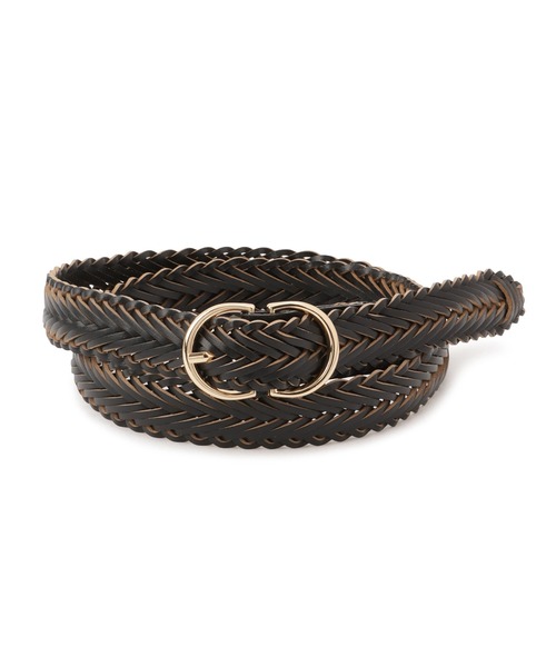 ROPE' PICNIC(ロペピクニック)の「22mmボンデッドレザーファイバーメッシュベルト(ベルト・レディース・ブラック/ブラウン/キナリ・FREE)」の6枚目の写真