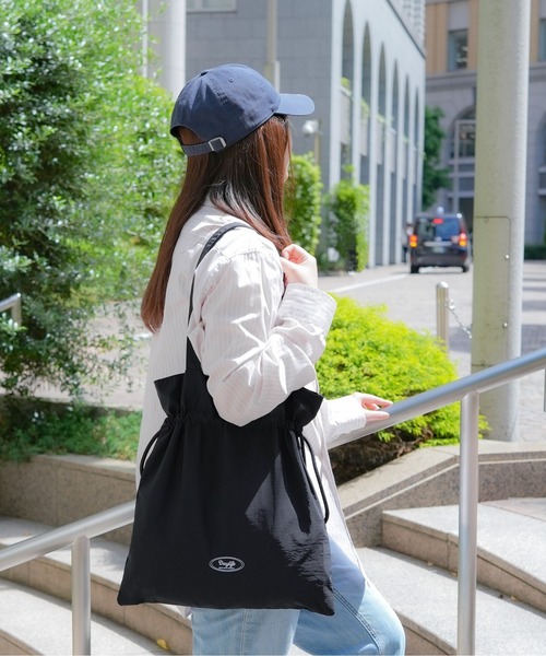 DAYLIFE(デイライフ)の「【DAYLIFE/デイライフ】 DRAWSTRING TOTE(トートバッグ・レディース・ピンク/ベージュ/ブラック/パープル・FREE)」の1枚目の写真
