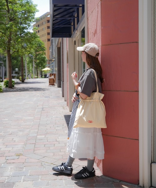 DAYLIFE(デイライフ)の「【DAYLIFE/デイライフ】 DRAWSTRING TOTE(トートバッグ・レディース・ピンク/ベージュ/ブラック/パープル・FREE)」の14枚目の写真