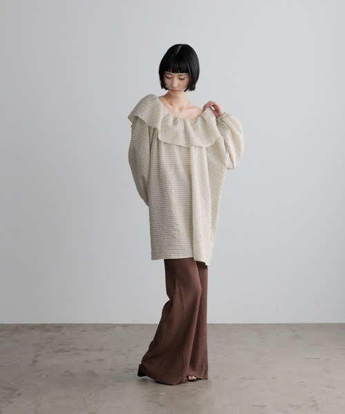 LOWRYS FARM(ローリーズファーム)の「2WAYチェックミニワンピース 664962(ワンピース・レディース・チャコールグレー/ブラウン/アイボリー・FREE)」の17枚目の写真