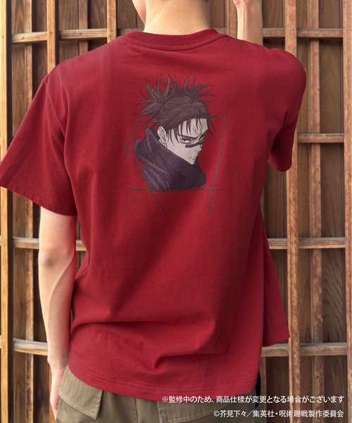 ZOZOSPOT(ゾゾスポット)の「TVアニメ『呪術廻戦』「死滅回游」 × ZOZOTOWN ロゴステッチTシャツ(Tシャツ/カットソー・レディース・レッド/ブルー/ライトベージュ/ブラック/カーキ・S/M/L/XL)」の5枚目の写真