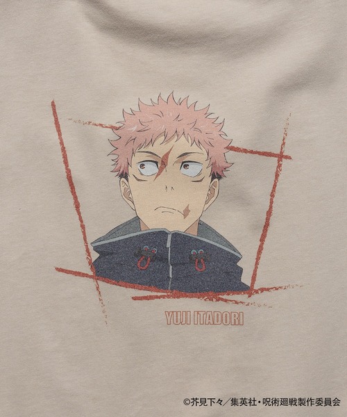 ZOZOSPOT(ゾゾスポット)の「TVアニメ『呪術廻戦』「死滅回游」 × ZOZOTOWN ロゴステッチTシャツ(Tシャツ/カットソー・レディース・レッド/ブルー/ライトベージュ/ブラック/カーキ・S/M/L/XL)」の21枚目の写真