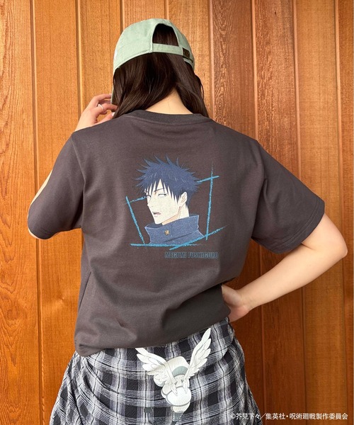 ZOZOSPOT(ゾゾスポット)の「TVアニメ『呪術廻戦』「死滅回游」 × ZOZOTOWN ロゴステッチTシャツ(Tシャツ/カットソー・レディース・レッド/ブルー/ライトベージュ/ブラック/カーキ・S/M/L/XL)」の10枚目の写真