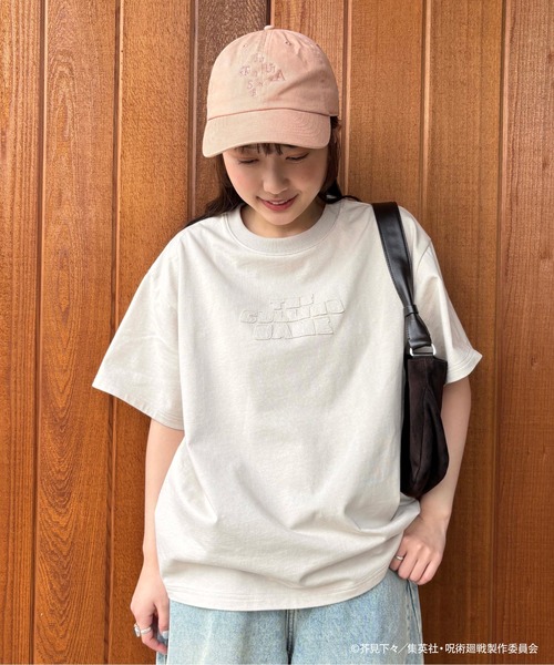 ZOZOSPOT(ゾゾスポット)の「TVアニメ『呪術廻戦』「死滅回游」 × ZOZOTOWN ロゴステッチTシャツ(Tシャツ/カットソー・レディース・レッド/ブルー/ライトベージュ/ブラック/カーキ・S/M/L/XL)」の8枚目の写真