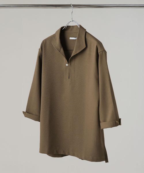 LIL VENDARS(リルヴェンダース)の「Buyer's Select/接触冷感パナマ 7分袖カブリシャツ(シャツ/ブラウス・メンズ・ピンク/ベージュ/ブラック/ホワイト・M/LL/L)」の17枚目の写真