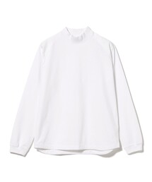 〈MEN〉B.G.THREE / ALL-TIME ストレッチ ショルダーパッチ モックネック プルオーバー（LV.1）