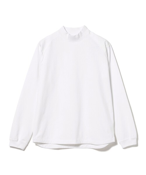 BEAMS GOLF(ビームスゴルフ)の「〈MEN〉B.G.THREE / ALL-TIME ストレッチ ショルダーパッチ モックネック プルオーバー(LV.1)(Tシャツ/カットソー・メンズ・ブラック/ホワイト/ネイビー・LARGE/MEDIUM/SMALL/X-LARGE)」の4枚目の写真