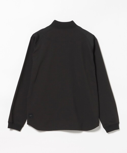 BEAMS GOLF(ビームスゴルフ)の「〈MEN〉B.G.THREE / ALL-TIME ストレッチ ショルダーパッチ モックネック プルオーバー(LV.1)(Tシャツ/カットソー・メンズ・ブラック/ホワイト/ネイビー・LARGE/MEDIUM/SMALL/X-LARGE)」の5枚目の写真