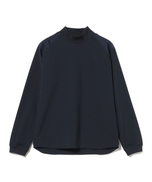 BEAMS GOLF(ビームスゴルフ)の「〈MEN〉B.G.THREE / ALL-TIME ストレッチ ショルダーパッチ モックネック プルオーバー(LV.1)(Tシャツ/カットソー・メンズ・ブラック/ホワイト/ネイビー・LARGE/MEDIUM/SMALL/X-LARGE)」の8枚目の写真