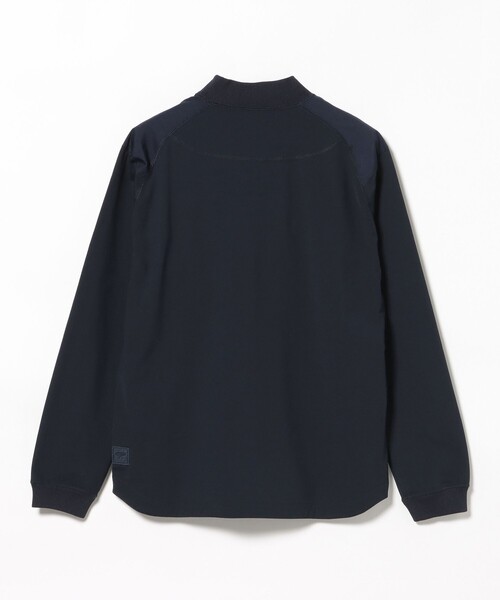BEAMS GOLF(ビームスゴルフ)の「〈MEN〉B.G.THREE / ALL-TIME ストレッチ ショルダーパッチ モックネック プルオーバー(LV.1)(Tシャツ/カットソー・メンズ・ブラック/ホワイト/ネイビー・LARGE/MEDIUM/SMALL/X-LARGE)」の9枚目の写真