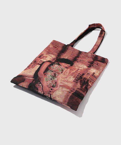 ADAM ET ROPE'(アダムエロペ)の「【花様年華 × 10Culture for ADAM ET ROPE'】TOTE BAG(トートバッグ・メンズ・ブラック・FREE)」の5枚目の写真